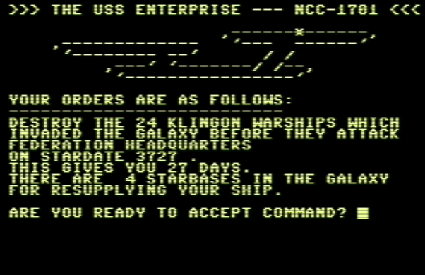Super Star Trek – Commodore 64 Basic V2