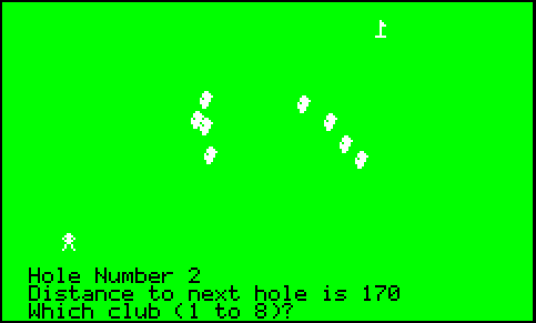 Nine Hole Golf – Oric Basic