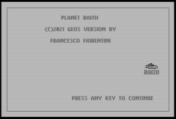 Planet Raith – GEOS C64 – BeckerBASIC