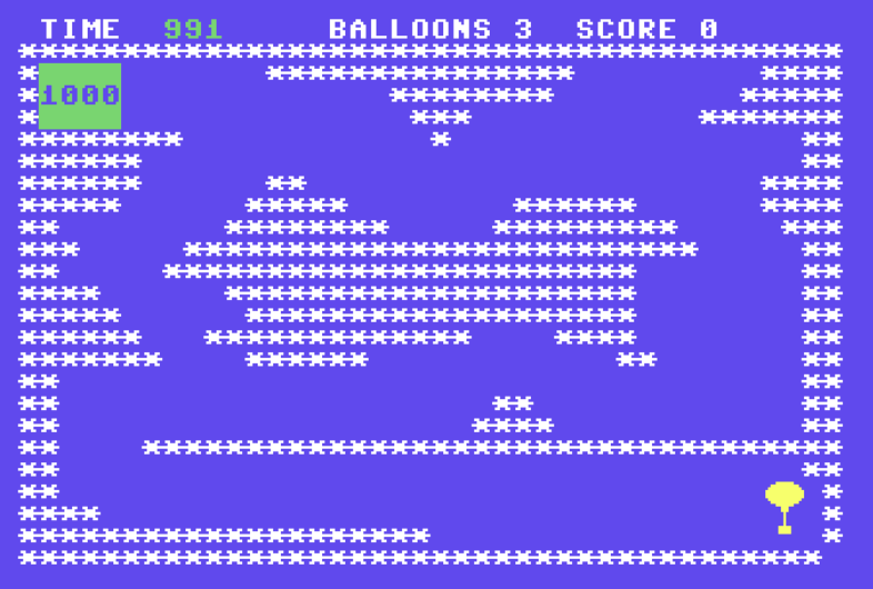 Balloon Fun – Commodore 64 – Basic V2
