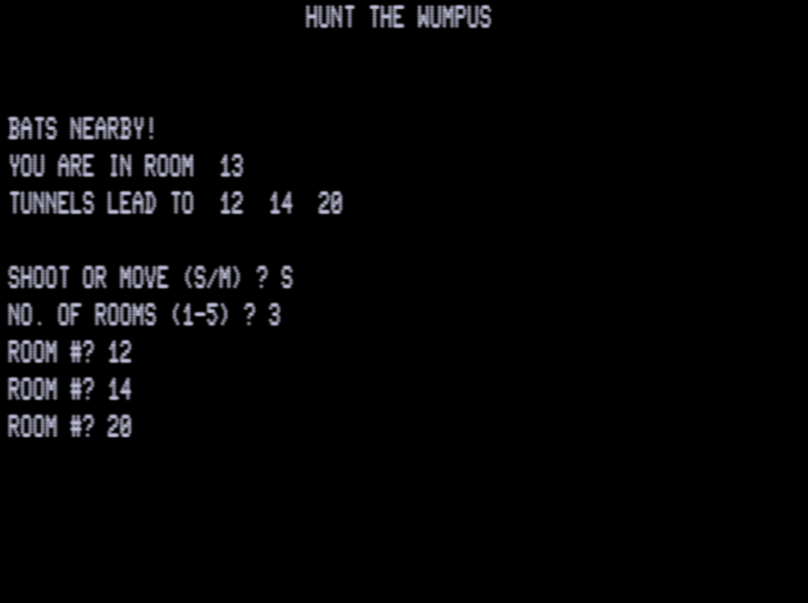 Hunt for the Wumpus – TRS-80 Model III