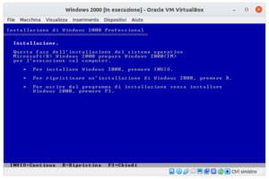 Windows 2000 Virtualbox Windows 2000 su Virtualbox - Retromagazine World
