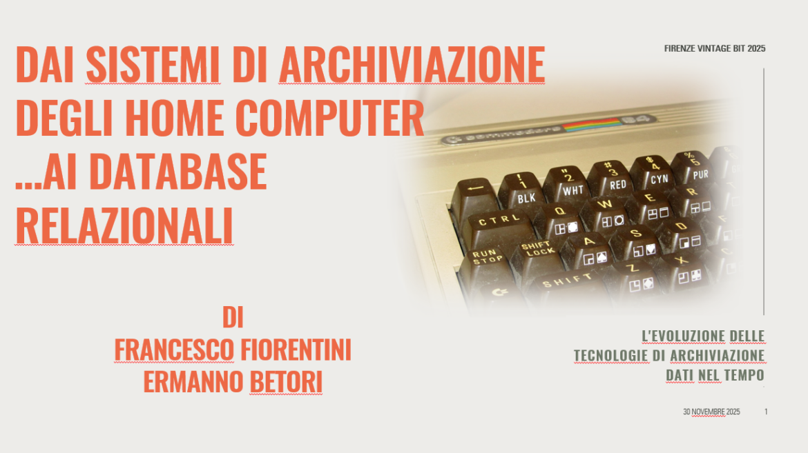Dai sistemi di archiviazione degli home computer… ai database relazionali