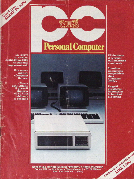 PC Personal Computer Club – Anno II – Numero 1